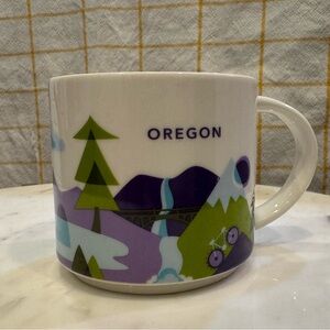 Starbucks Oregon mug. Part of Starbucks 2017 You Are Here collection.